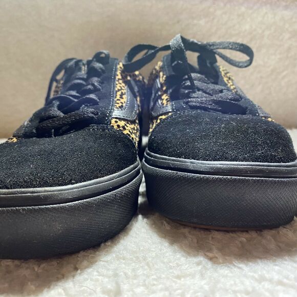 VANS Comfy Cush Old Skool Cheetah Print Mixed Media Low Top Sneakers 6.5 M/7.5 W - Picture 8 of 10